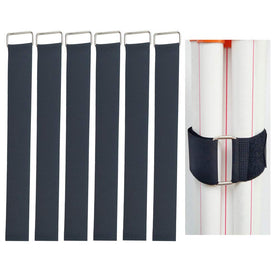 YiwerDer 6-pack 24x2 inch cinch straps with D-ring for secure cargo bundling.