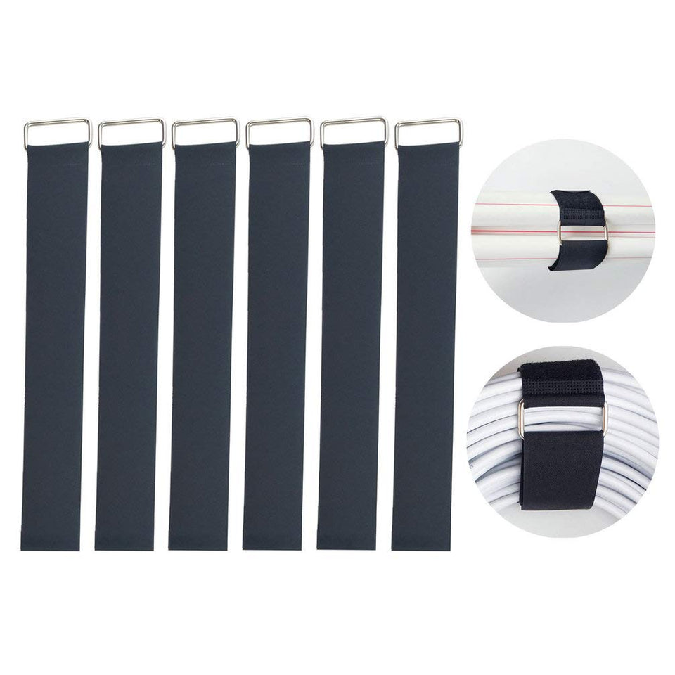 YiwerDer nylon cinch strap with D-ring for secure bundling of heavy items.