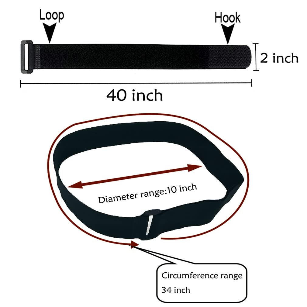 YiwerDer nylon strap with D-ring close-up shows strong attachment.