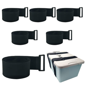 YiwerDer six-pack 40x2-inch nylon cinch straps securely bundle large items.