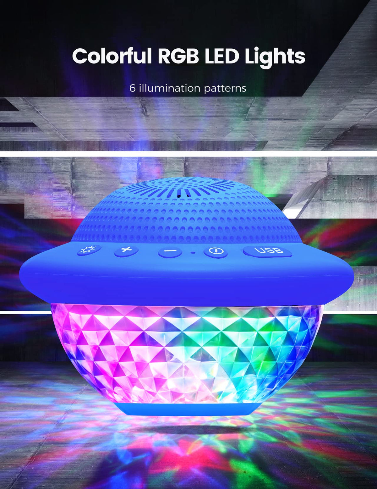 YIZEELFAR portable Bluetooth speaker for indoor and outdoor use
