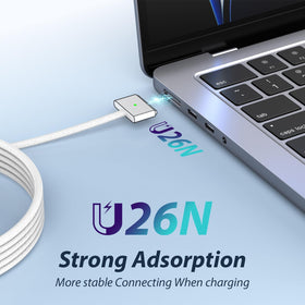 YKEJCLD charger connected to MacBook in use delivering fast reliable power