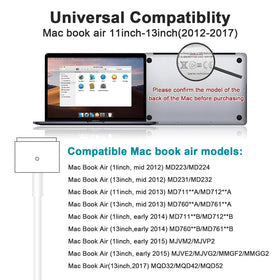 YKEJCLD model compatibility chart highlights broad MacBook support.