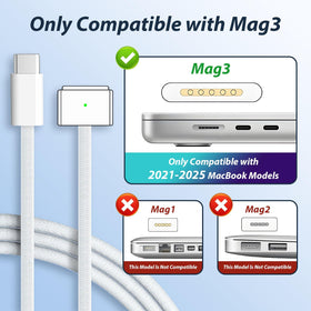 YKEJCLD magnetic cable LED detail showing charging indicator and quick status