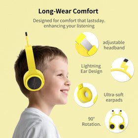 YLFASHION folded compact headphones ideal for travel and backpack storage