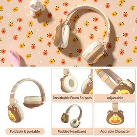 YLFASHION Icarer child wearing headphones during travel for distraction-free audio