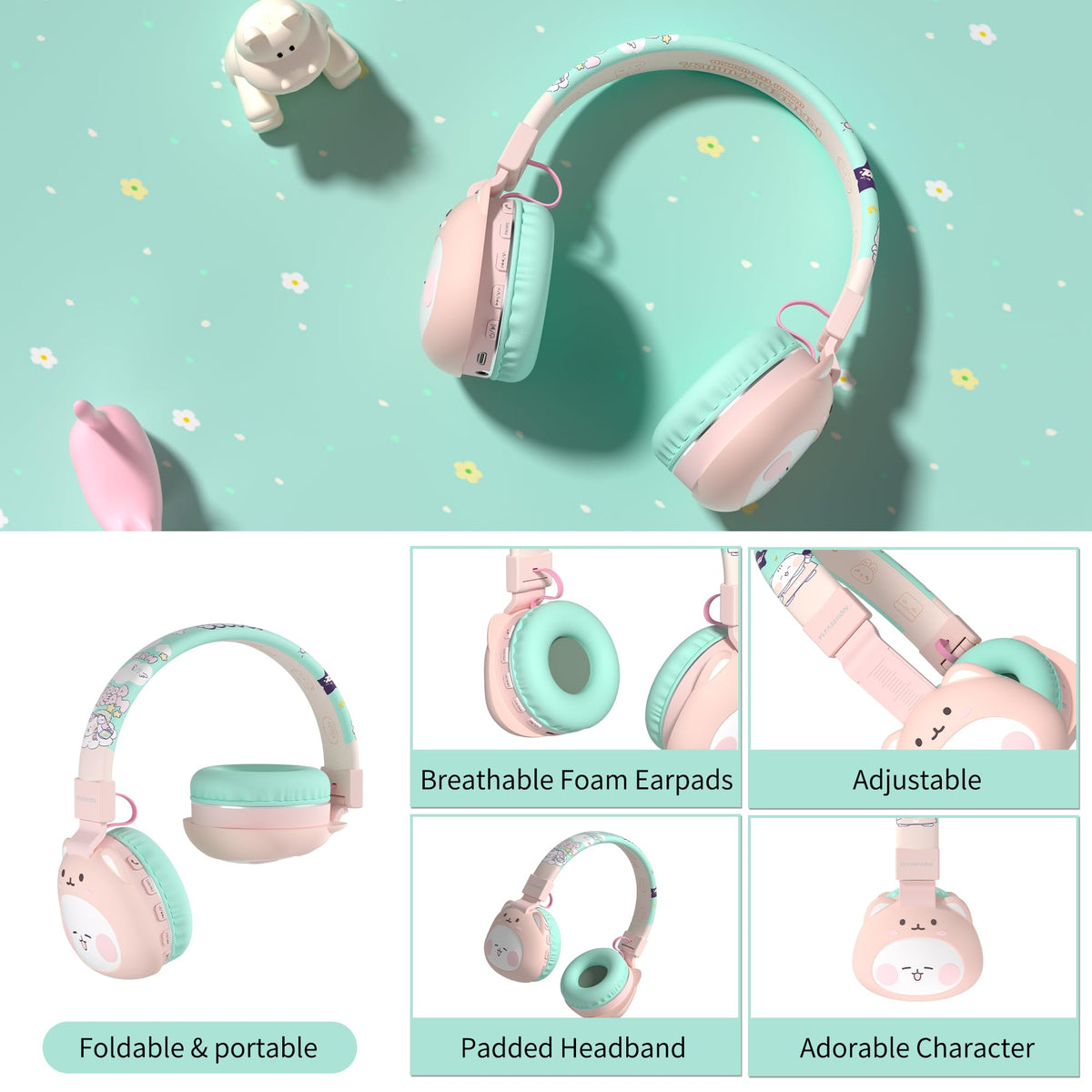 YLFASHION Icarer headphones with HD microphone for clear hands-free calls.