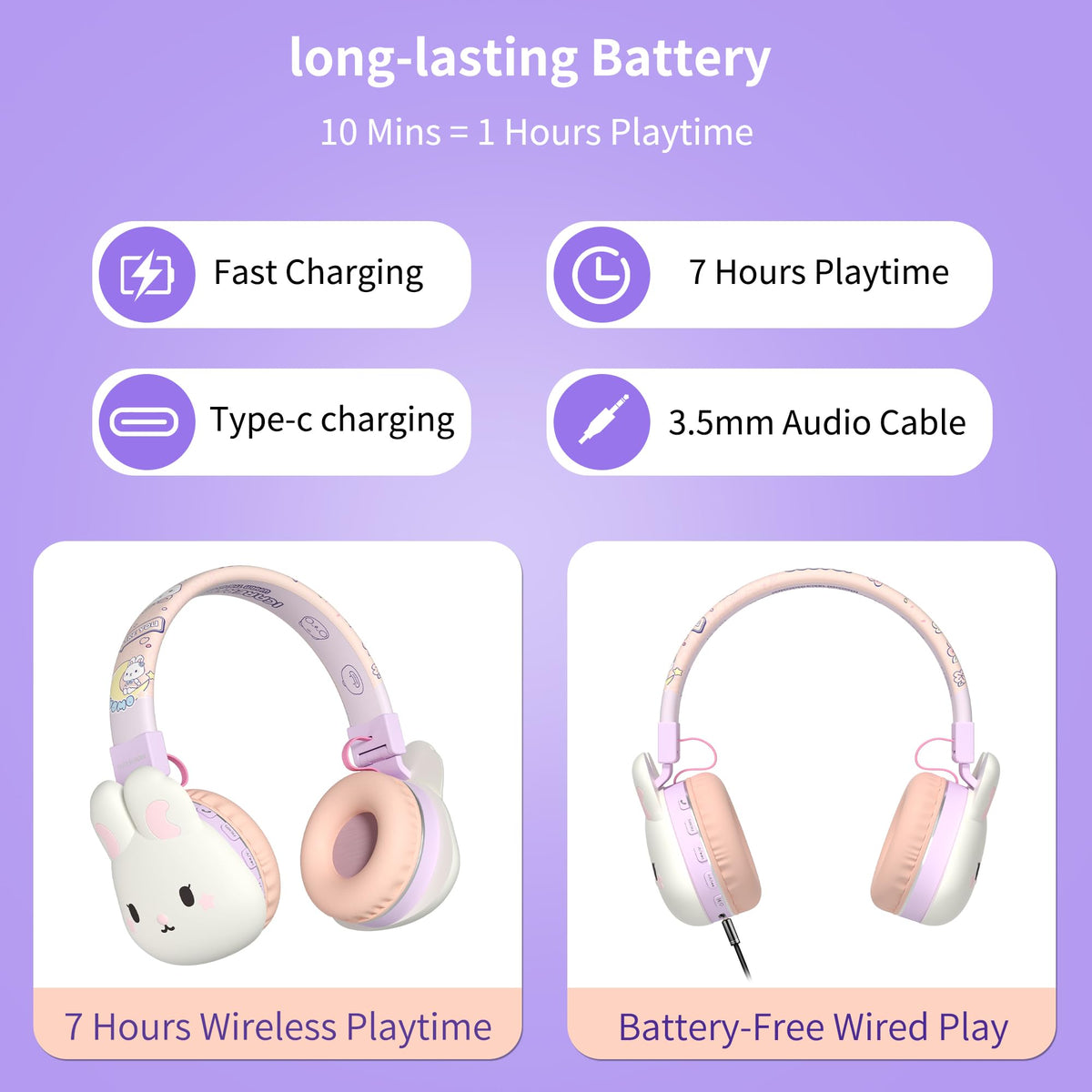 YLFASHION Icarer connected with 3.5mm cable for unlimited listening