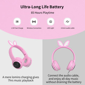 YLFASHION Bluetooth 5.0 headphones with built in mic for calls