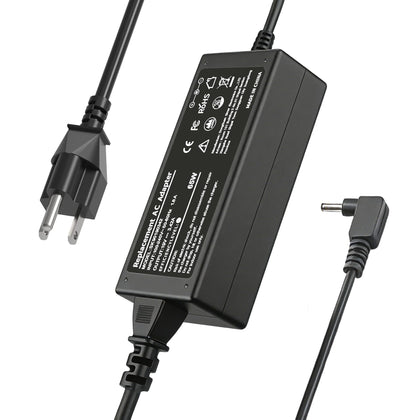 YLJIITTNK 65W charger front view, compact travel-ready design for Acer
