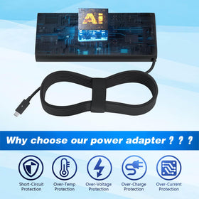 YLLKJJT charger for Alienware X14, high‑power support for gaming laptops