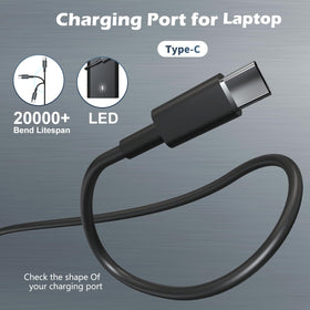 YLLKJJT 65W USB-C charger for Dell Chromebook 3100/3110, reliable daily use.