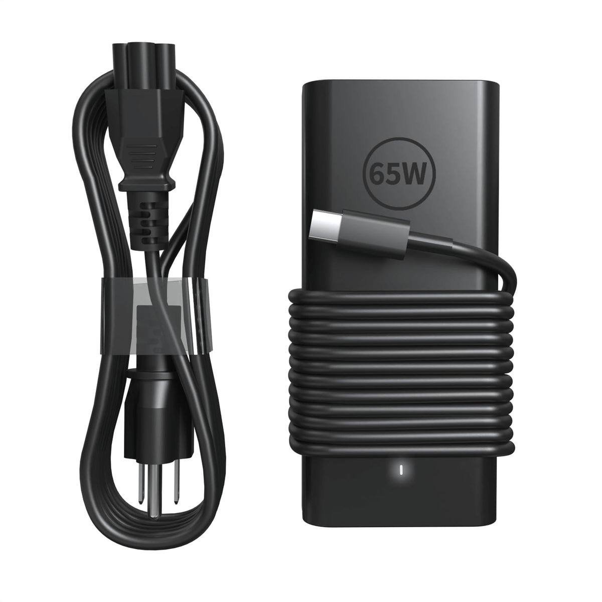 YLLKJJT 65W USB-C charger for Dell Latitude series, compact travel-ready power.