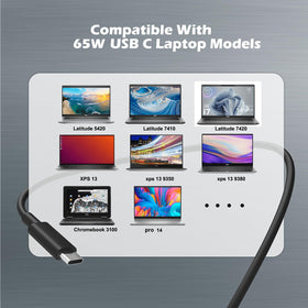 YLLKJJT USB-C charger for Dell Pro 16 Plus 2-in-1, power on the go.