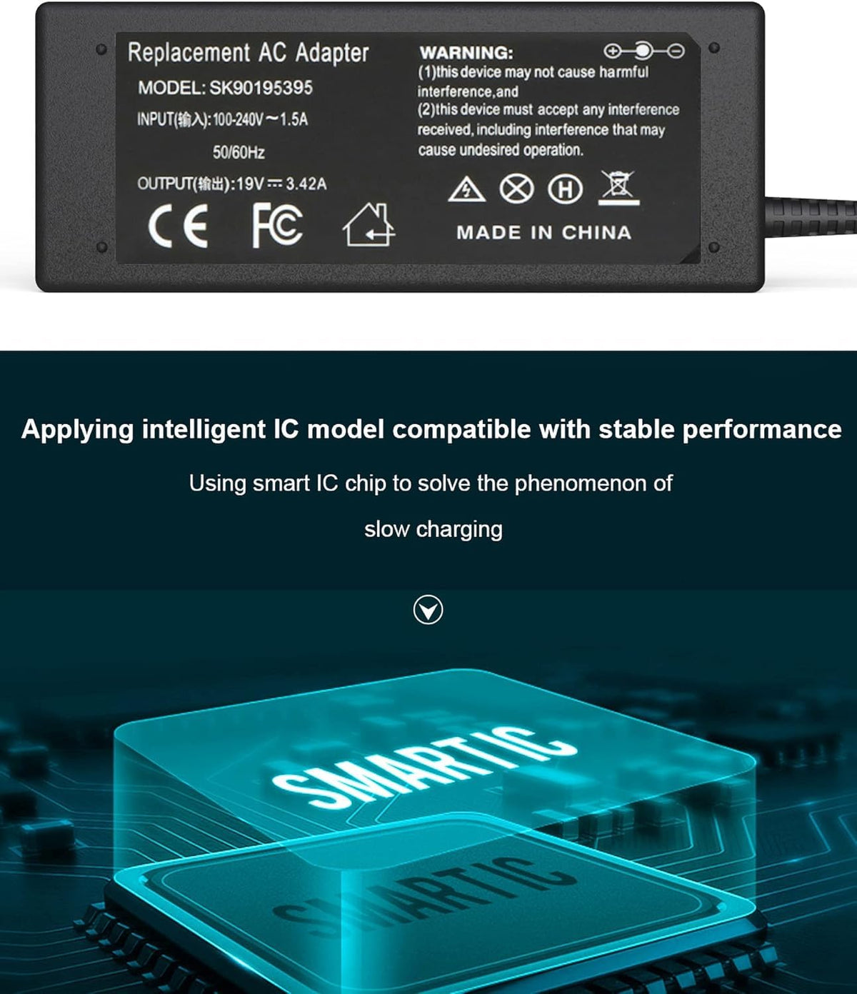Ymawetia 90W AC adapter package contents