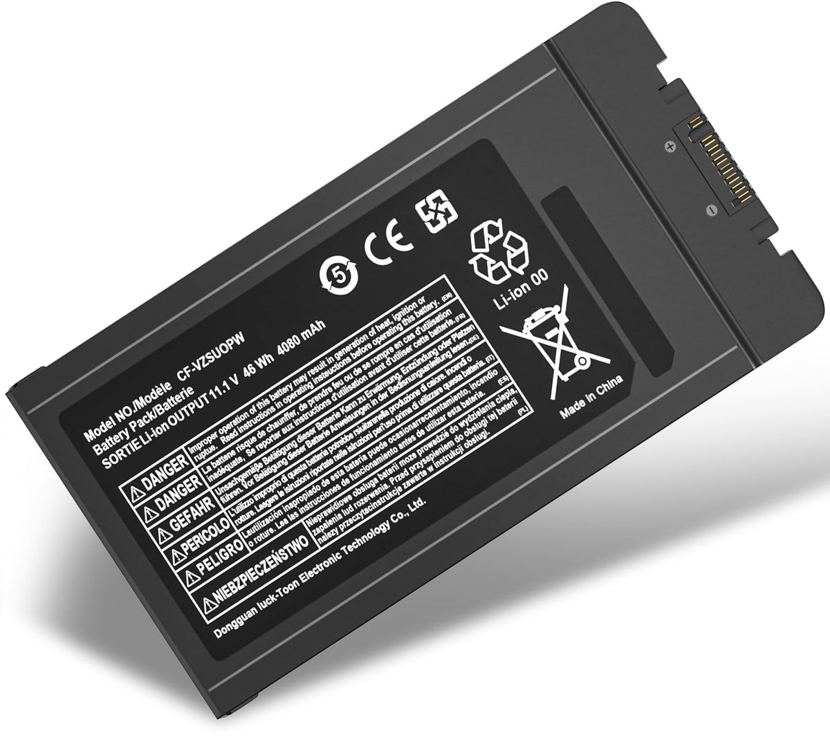 Ymawetia CF-VZSU0PW battery label confirms Toughbook compatibility