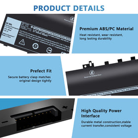 Ymawetia battery label closeup displaying part numbers for fast compatibility check