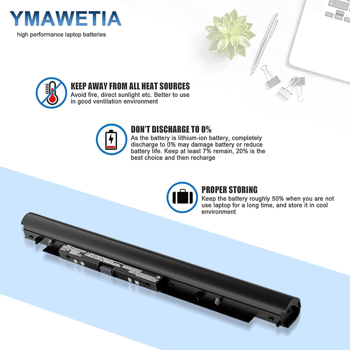 Packaging contents: battery and tools included