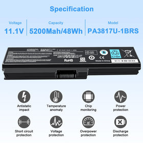 Packaging for Ymawetia PA3817U-1BRS battery including installation tools