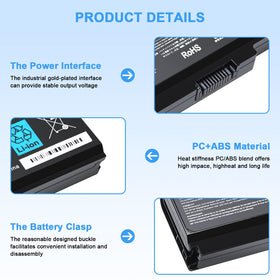 Compatibility list showing Toshiba Satellite models supported by PA3817U-1BRS battery