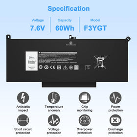 Ymawetia F3YGT battery back label with model and compatibility details
