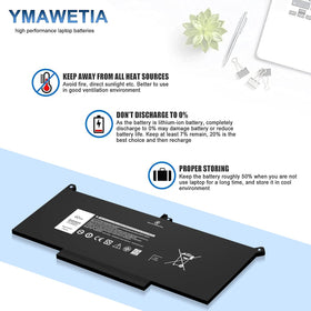 Ymawetia F3YGT battery installed in a Dell Latitude during use