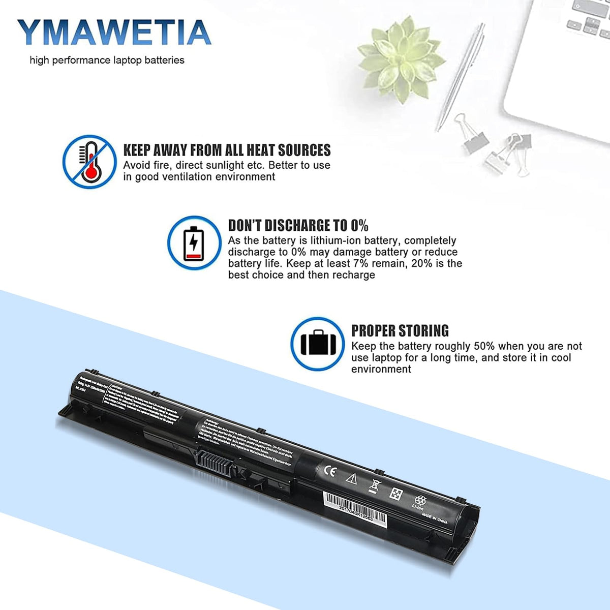 Ymawetia KI04 compatibility list on the label with PN numbers.