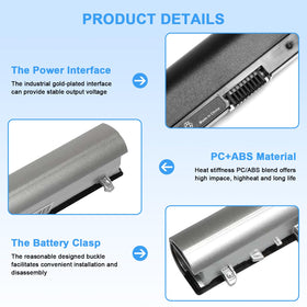 Ymawetia LA04 battery with HP Pavilion compatibility label for replacement