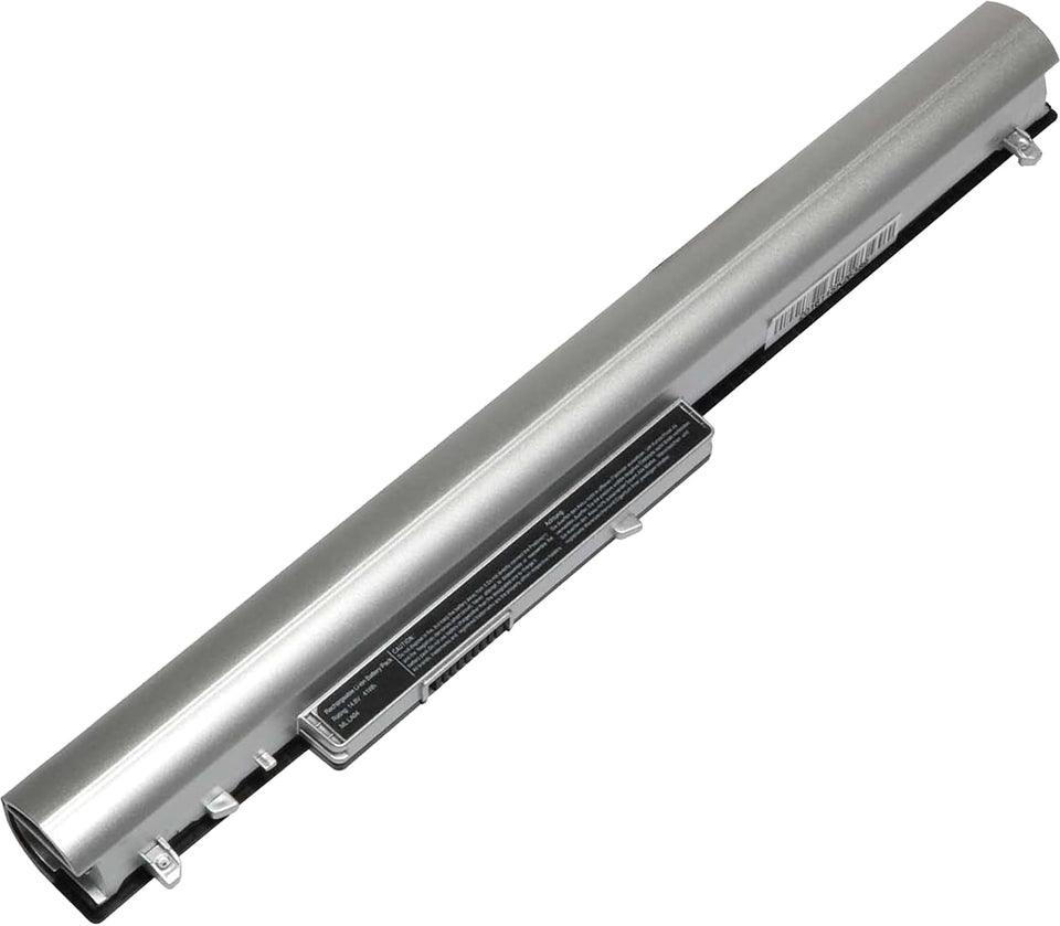 Ymawetia LA04 laptop battery front view showing HP Pavilion compatibility