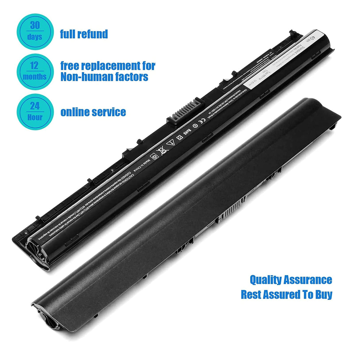 Ymawetia M5Y1K 40Wh battery packaging shows one unit ready to install.