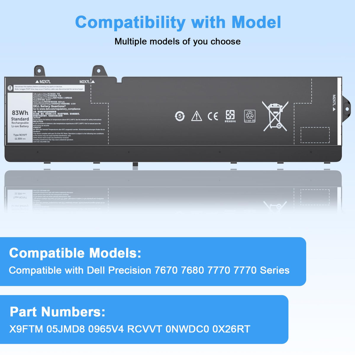 Ymawetia RCVVT battery side profile shows compact fit.
