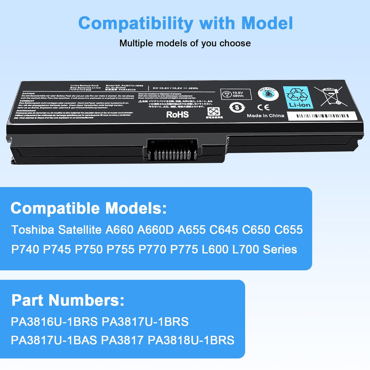 Includes two screwdrivers for easy on-site installation of the PA3817U-1BRS battery