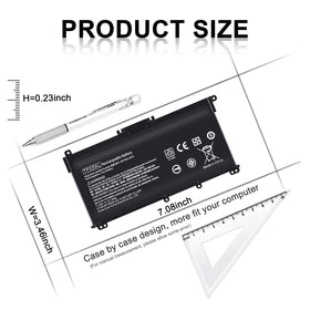 Ymawetia TF03XL battery side ports, easy connection for HP Pavilion laptops.