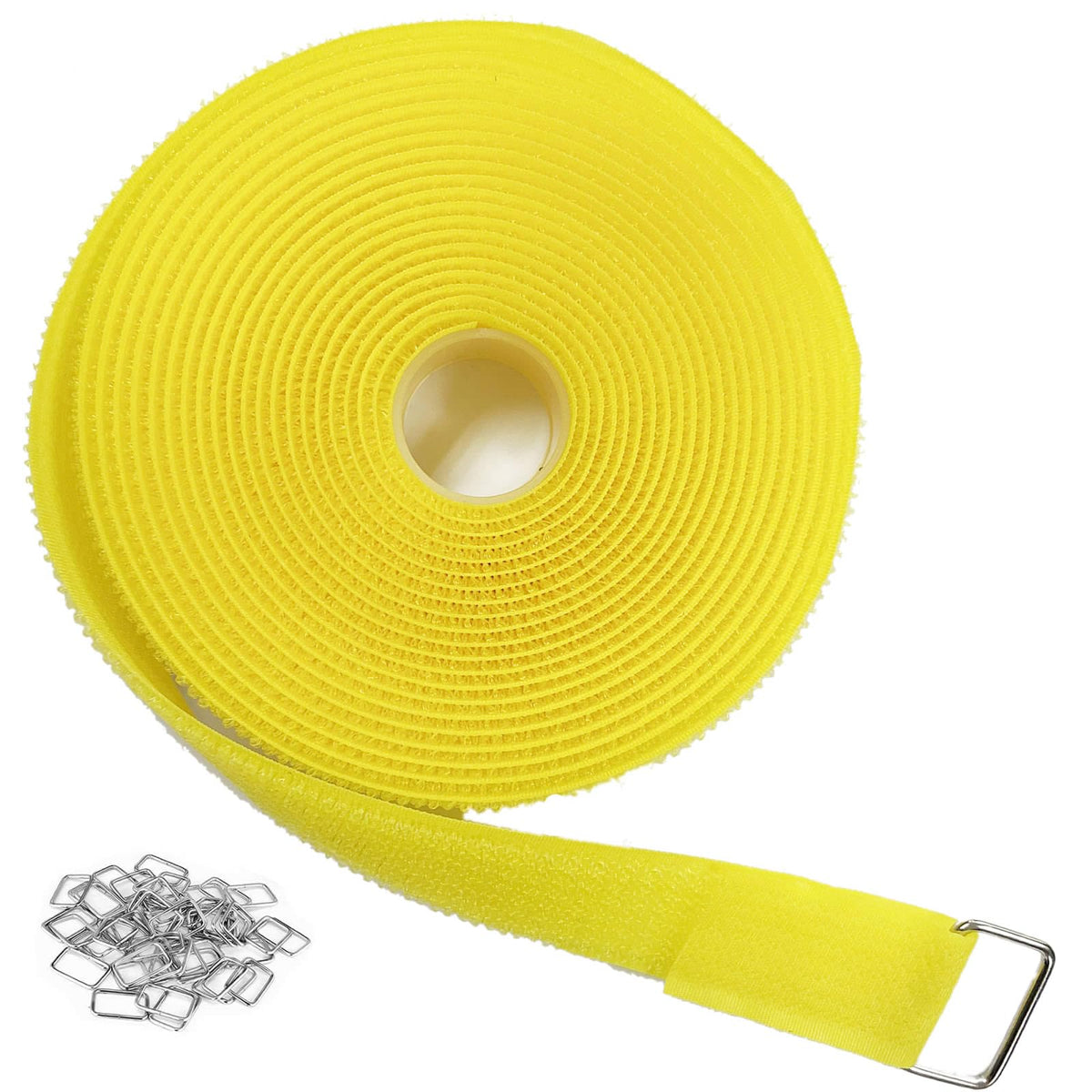 YMCRLUX 16ft hook-and-loop strap with buckles helps keep cables organized.
