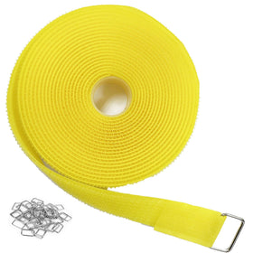 YMCRLUX 16ft hook-and-loop strap with buckles helps keep cables organized.