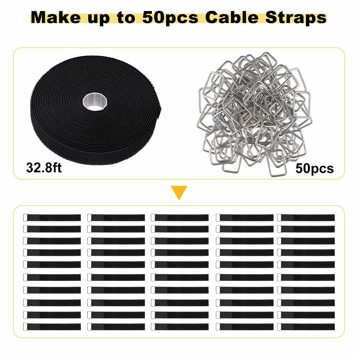 YMCRLUX strap bundling hoses and pipes with reliable tension.