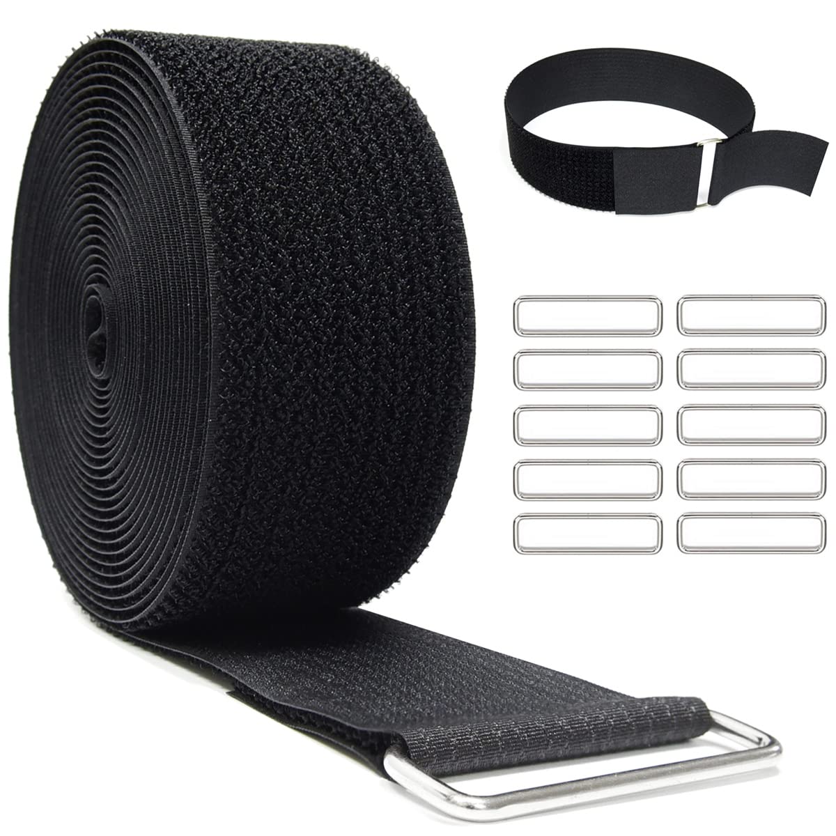 YMCRLUX cinch strap cut to length for flexible organization.