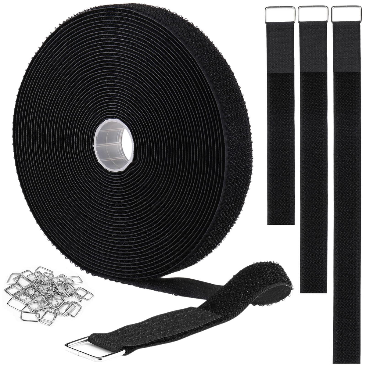 YMCRLUX cut-to-length cinch strap 64 ft for precise organization of cords and gear.
