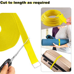 YMCRLUX cut-to-length strap adapts to any item for tidy storage.