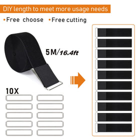 YMCRLUX strap coiled with buckles ready for use.