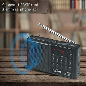 YMDJL on a campsite table delivering reliable emergency audio