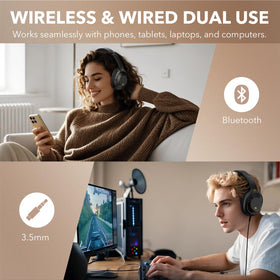 Comfortable over-ear design for extended listening sessions