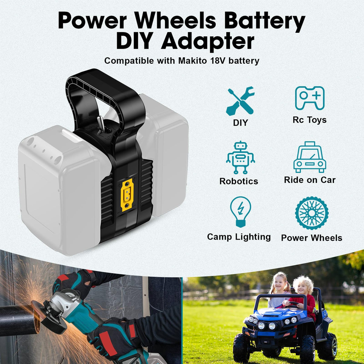 YNDZ ideal for RC cars, ride-on trucks, and robotics modifications with more options.