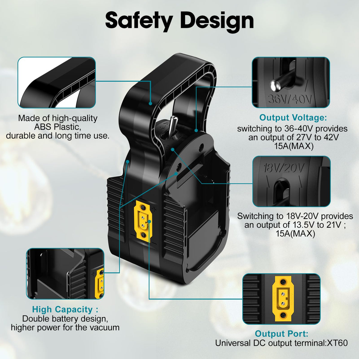 YNDZ Makita 18V compatibility with 40V boost enables higher power for DIY robotics.