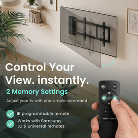 ynVISION.DESIGN slim wall-mount design reduces clutter while blending with decor.