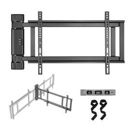 ynVISION.DESIGN Swing Bracket opens 180 degrees for easy TV service.