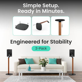 ynVISION.DESIGN Uiniversal foam padding protects speaker surfaces during placement.
