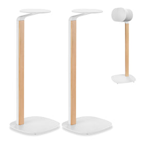 ynVISION.DESIGN universal wood and metal speaker stands base provides stable support and reduced resonance.