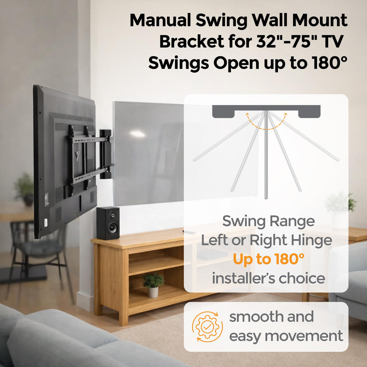 ynVISION.DESIGN VESA range 200x200 to 600x400 compatibility details.