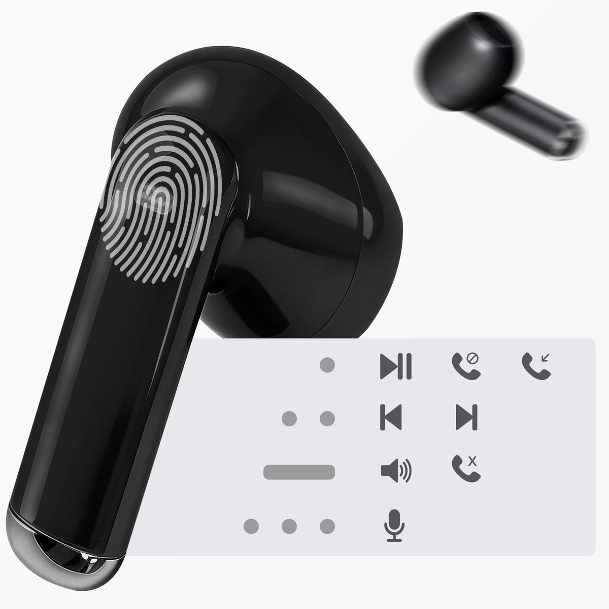 Yobola Earbuds IPX7 waterproof design for workouts and rainy days.
